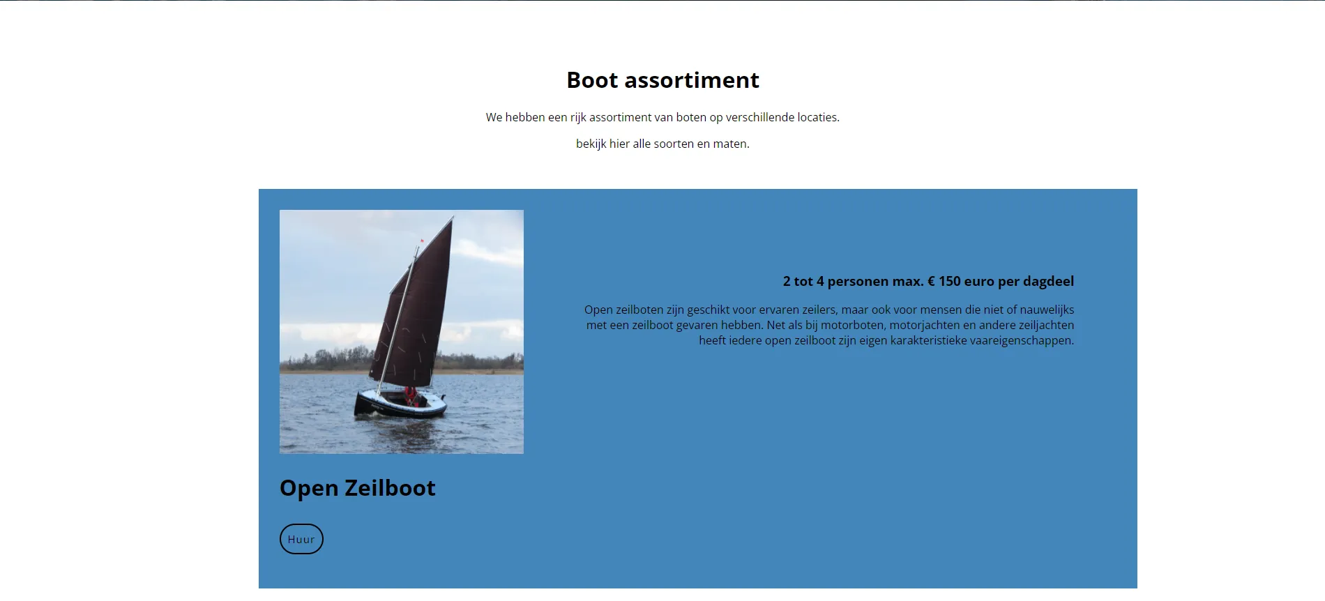 Bootverhuur